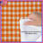 Orange White Gingham Comforter-128700243