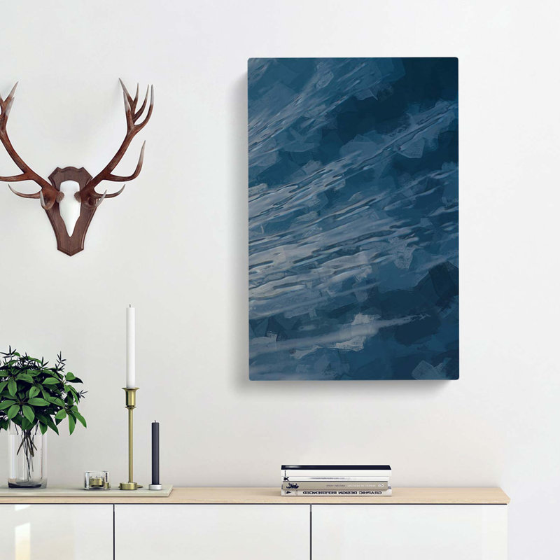 Ocean Curve In Abstract - Wrapped Canvas, 60cm H x 40cm W x 3cm D