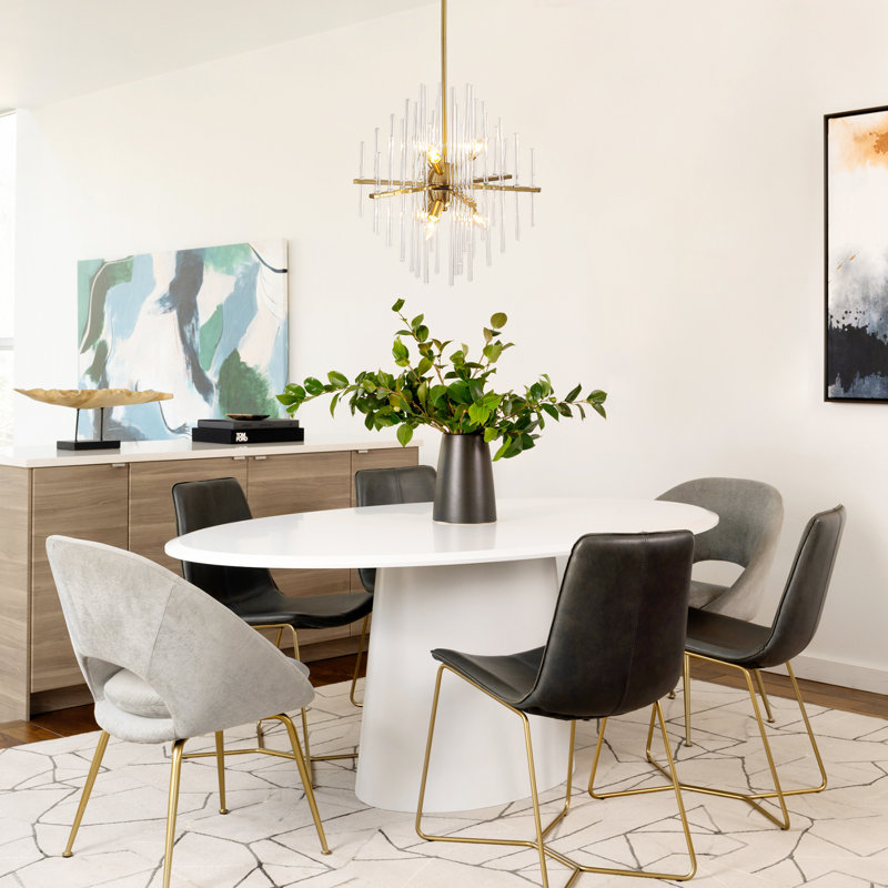 6 - Light Modern Sputnik Sphere Glass Tube Chandelier