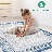 LOOM & LUXE Collection 6 Blue/Ivory/Bordered Non-Shedding Area Rug