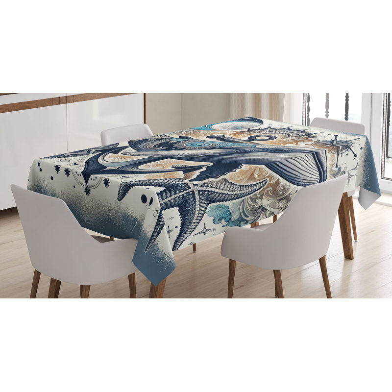 Clydine Rectangle No Pattern Microfiber Tablecloth, 90" Rectangle