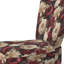 Chaise d'appoint décorative de style Renaissance pivoines rouges à motif botanique II - Velours