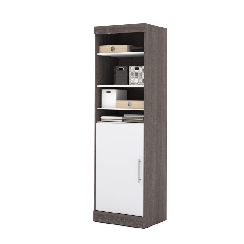 Tymiesha 25'' Walk-In Tower, Bark Gray & White