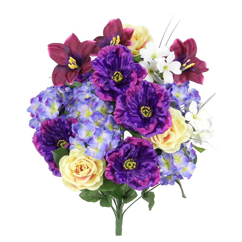 Arrangement floral mixte, Violet / mélange de lilas