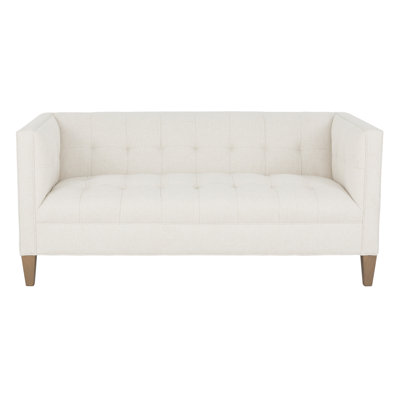 Dominique 68'' Leather Loveseat