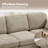 110" Upholstered Modular Sofa Modern Sectional-888081459