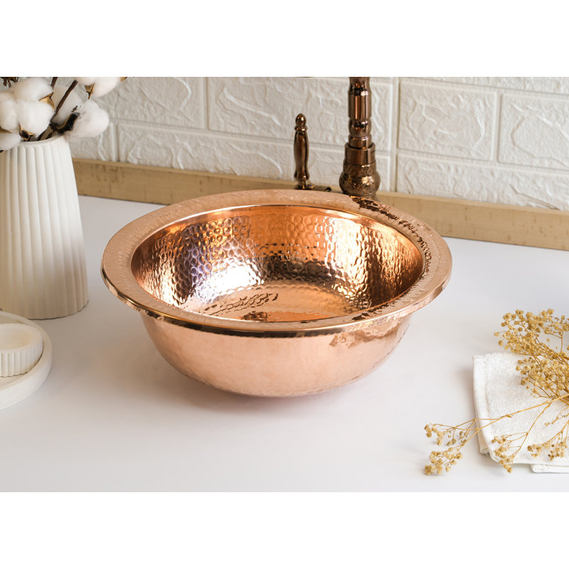 Handmade Hammered Copper Kitchen Sink – Pure Solid Copper by ALFIQ
