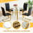 5-Piece Round Glass Dining Table Sets-271265822-271265809