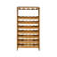 Armoire à vin 7 niveaux à finition chêne (35 bouteilles)
