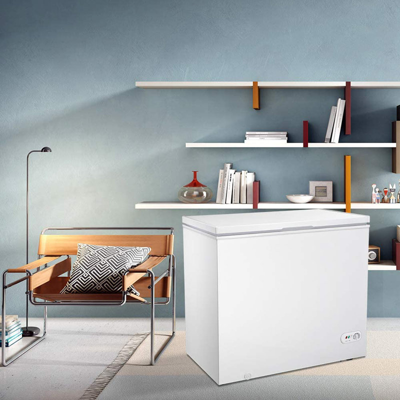 7.0 Cu.ft Deep Freezer, Chest Freezer with 3 Baskets, Energy Saving, 7 Temp Settings, White