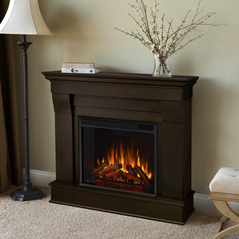 Chateau 41" Electric Fireplace by Real Flame, Dark Walnut