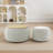 Round Storage Ottoman, 2 In 1 Function, Work As End Table And Ottoman,with Small Seat-106905964-106905960