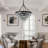 Fokje 9-Light 24" Tiered Black Crystal Chandelier