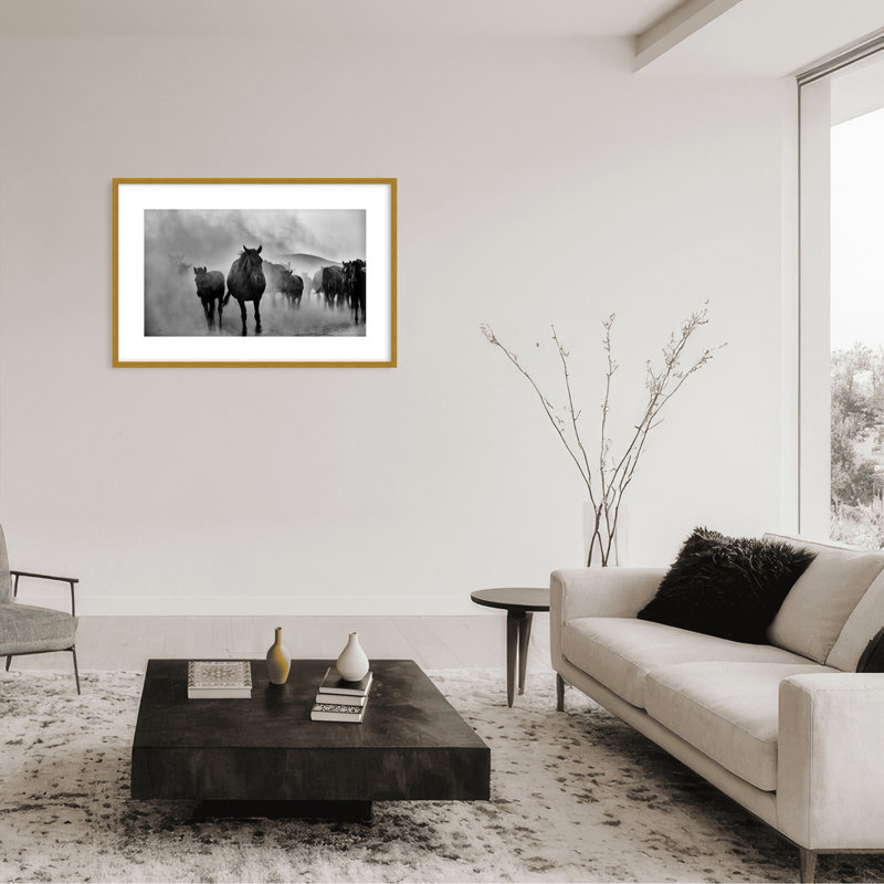 Nature Inspired Untitled by  - Picture Frame Photograph on Paper, 32" H x 48" W x 1.125" D, Black, Framed Matted Print