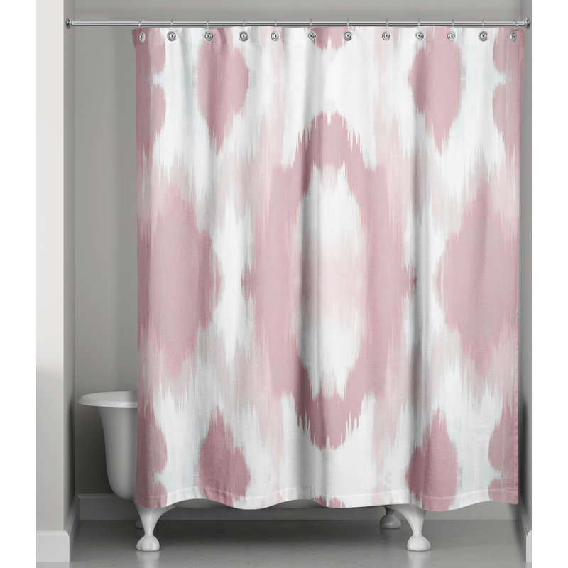 Abstract Shower Curtain, Pink