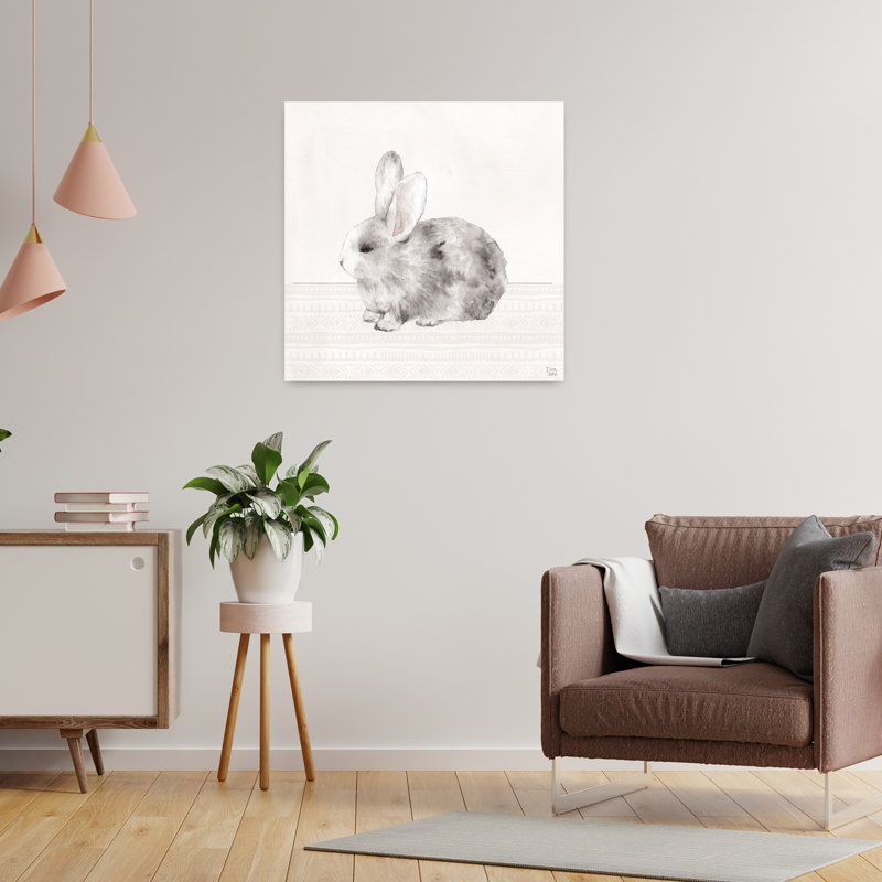 Petits animaux II, art contemporain abstrait, H 24 po x l 24 po