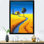 «Golden Blossoming Fields Under A Deep Blue Sky I», reproduction sur toile