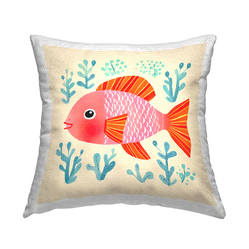 Coussin décoratif Happy Fish & Seaweed
