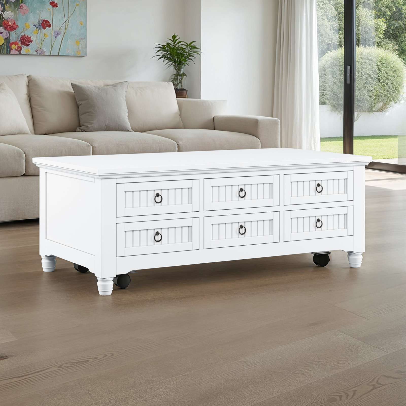 Pearce 50" Coffee Table With Storage