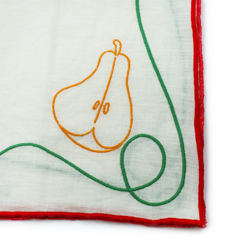 Fete Embroidered Linen Napkins