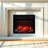 23 inch electric fireplace insert, thin heater with log set & realistic flame, remote control with timer, overheating protection-1161120335
