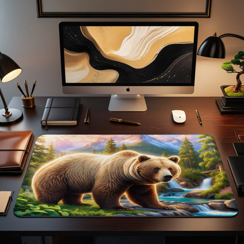 Polyester Desk Pad, 14.4x12.1