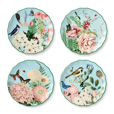Flora  Set of 4 Salad Plates 8.5"