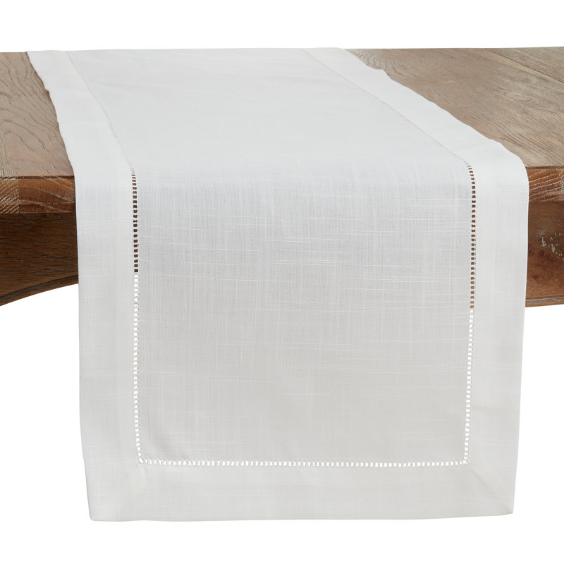 Chemin de table Emmeline, Ivoire ivoire, L 54 po x l 16 po