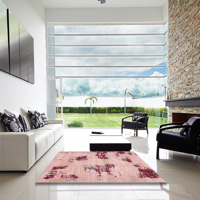 Tapis abstrait moderne 749, Carré 5 pi