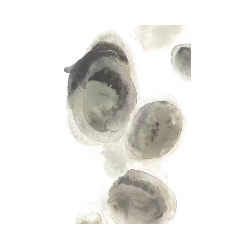 Water Stones I by June Erica Vess - Wrapped Canvas Painting, 20.32 cm H x 30.48 cm W
