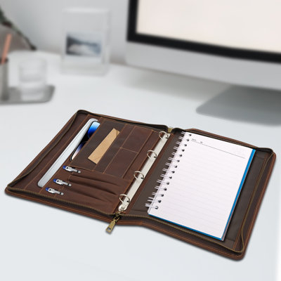 Leather File Organizer