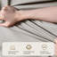 Ensemble de 2 chaises d'appoint beige et blanc + brun noisette
