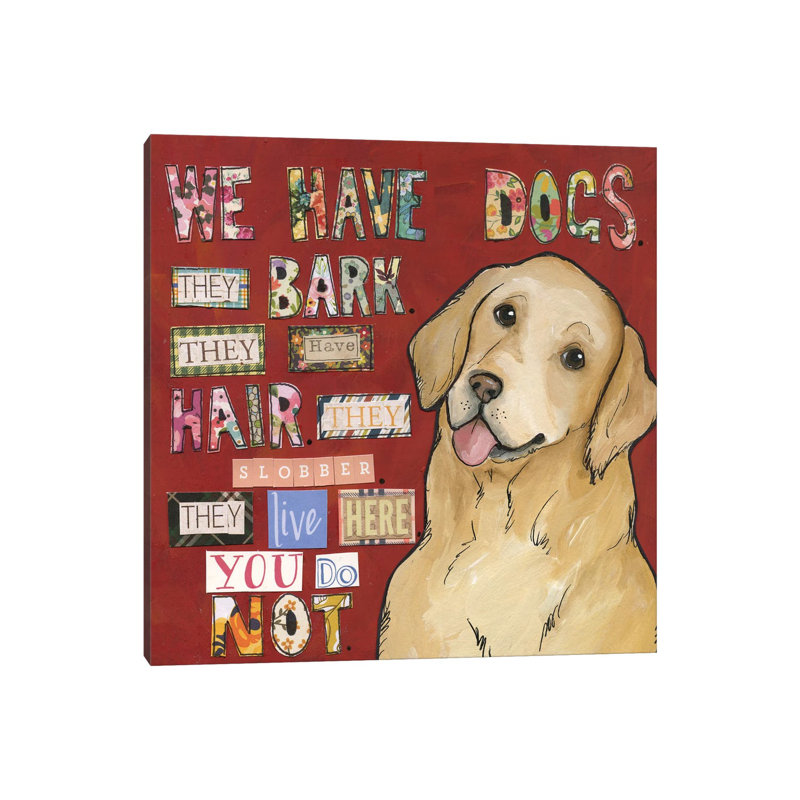 We Have Dogs by Jamie Morath - Gallery-Wrapped Canvas Giclée on Canvas, Wrapped Canvas, 30.48 cm H x 30.48 cm W