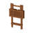 Ermont Square Teak Folding Outdoor Bistro Table With Umbrella Hole , 20.1'' in. W 20.1'' in. D