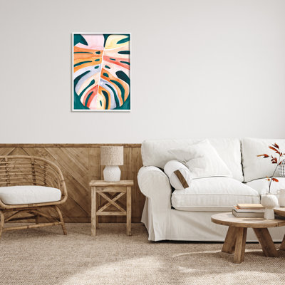 " Leaf In Abstract Hues " by Jennifer Paxton Parker Painting Print
