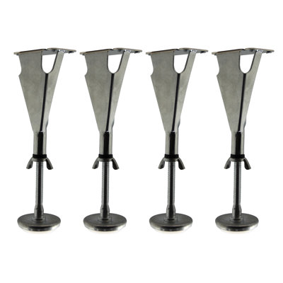 Adjustable Center Support Leg for Bed Frames and Slatted Bases to Prevent Sagging and Protect Floors - Set of 4