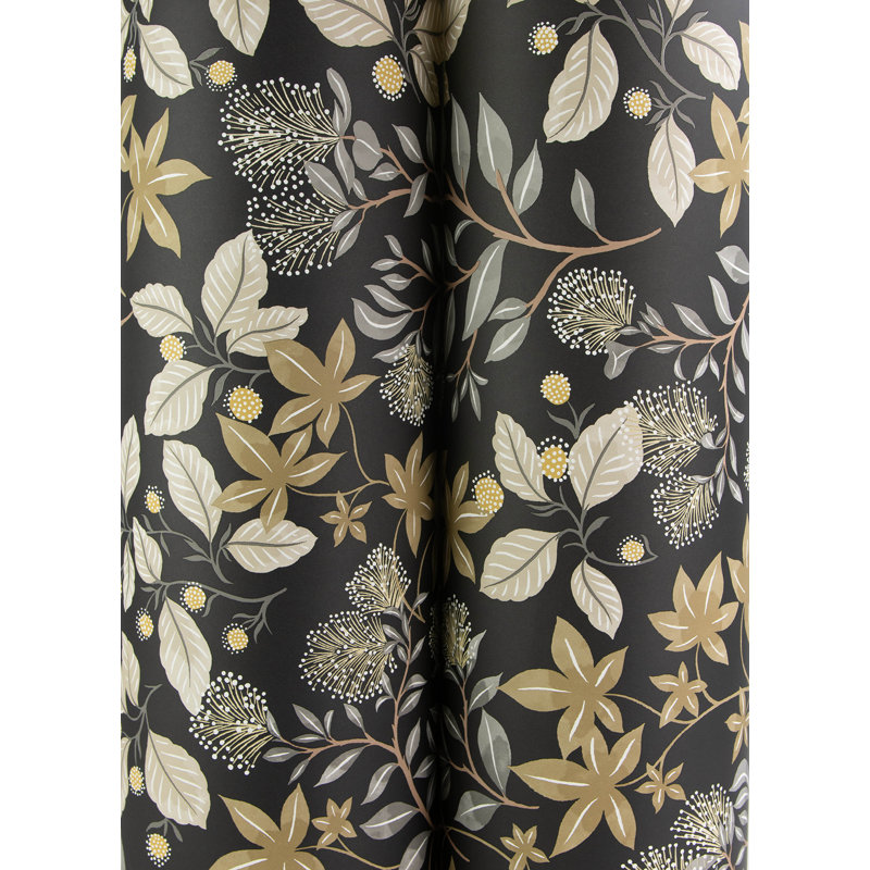 Mildred Black Botanical Trail Wallpaper, Black