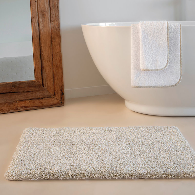Parson Hand Towel, White/Silver