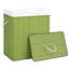 Collapsible Laundry Basket Laundry Bin Dirty Clothes Hamper Bamboo-378464437-378464426