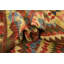 Tapis de zone en laine brun/beige/rouge/vert 3 pi 6 po x 5 pi 2 po one-of-kind-noué la main Doorfield