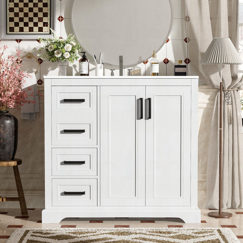 Meuble-lavabo 36 po avec lavabo en céramique