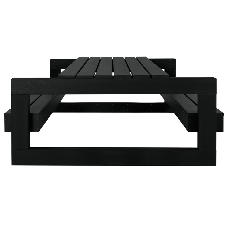 Table de pique-nique moderne Monroe, Black
