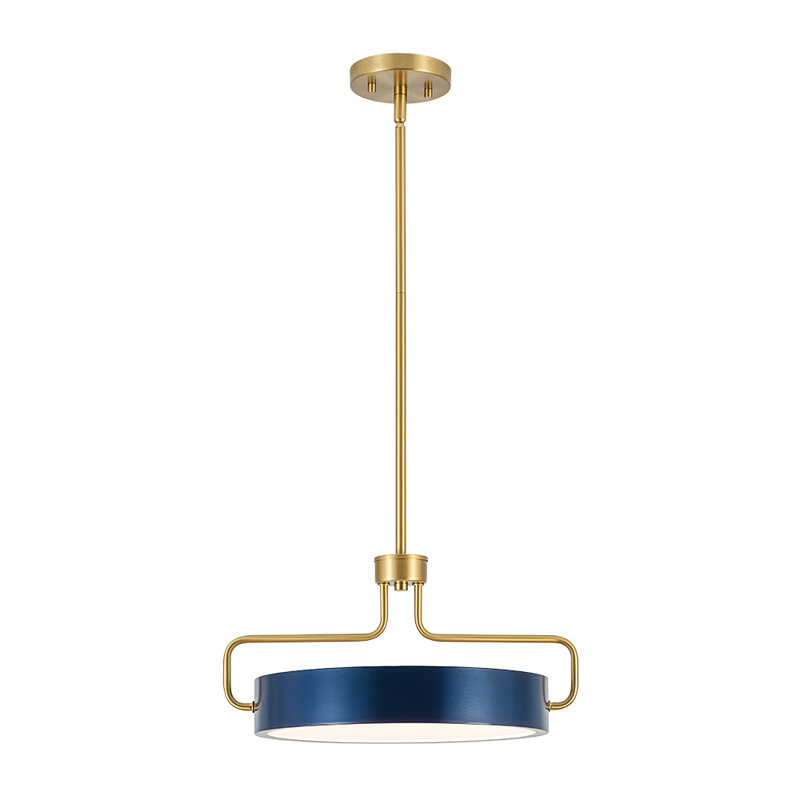 Minimalist Flush-Mount Round Dimmable LED Pendant