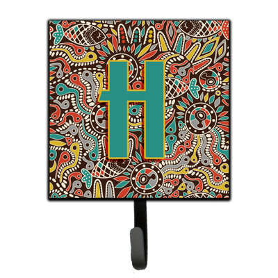 Porte-laisse et crochet mural rétro tribal