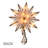 9.25'' Shell / Capiz Astrology & Stars Lighted Tree Topper
