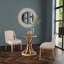 Chaise d'appoint en bois massif Alsip Linen