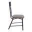 Chaise d'appoint avec dossier en forme de X (ensemble de 2)