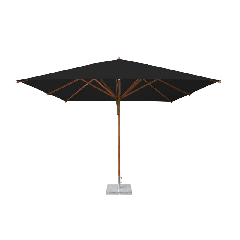Levante Square Market Umbrella, Black, 84" W x 84" D