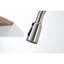 Robinet d'évier de cuisine avec douchette extractible en nickel brossé, robinet d'évier de cuisine à grande arche en acier inoxydable, robinets de cuisine à poignée simple à réglage à 3 voies avec plaque de pont