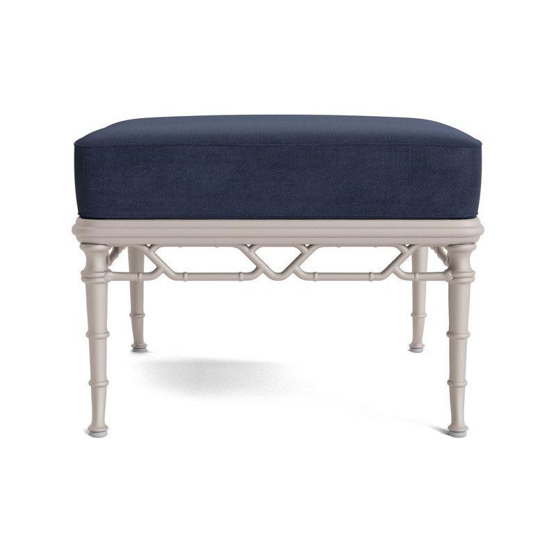 Calcutta Outdoor Ottoman, Fushion Neptune, Dove